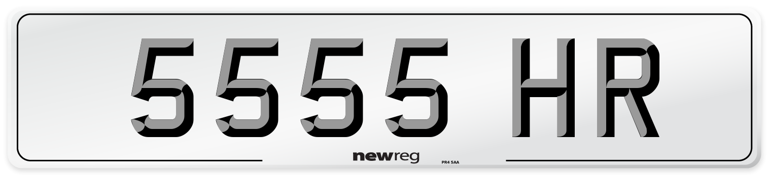 5555 HR Number Plate from New Reg